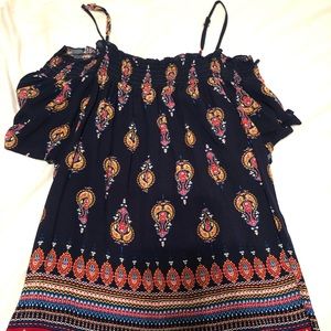 Off the shoulder top with straps